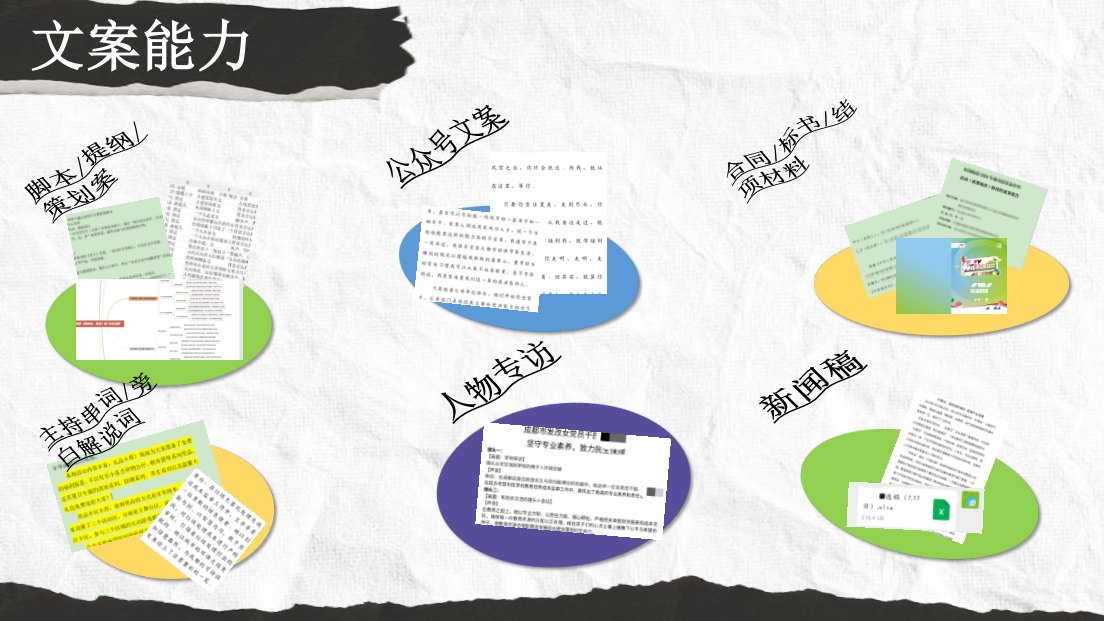 文案和项目资料截图
